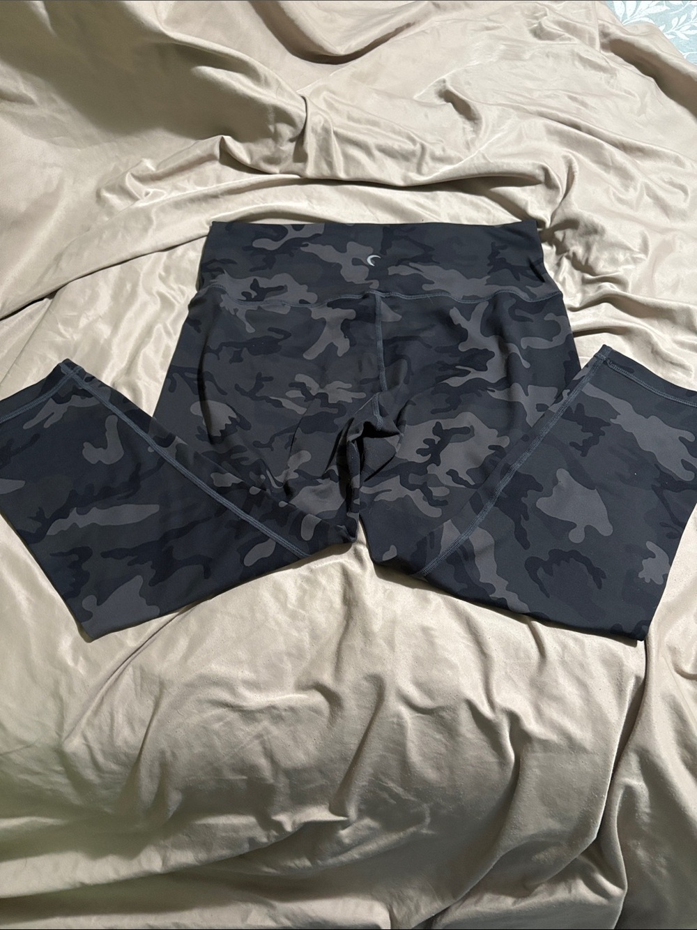 ZYIA Active Black Hoodie with Black & White Leopard Leggings and Camo Leggings - Picture 8 of 10